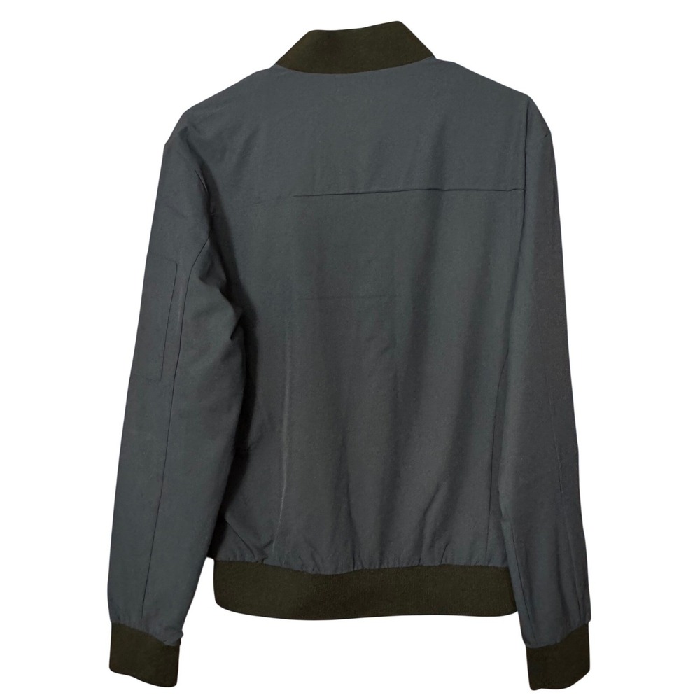 NWT Express Bomber Jacket Men Blue Zip S Outerwear Travel Lightweight Nautical - Picture 2 of 12